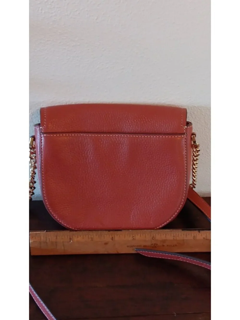 Michael Kors Bedford Small Flap Crossbody Salmon Pink WITH COA AUTHENTIC - Picture 9 of 12